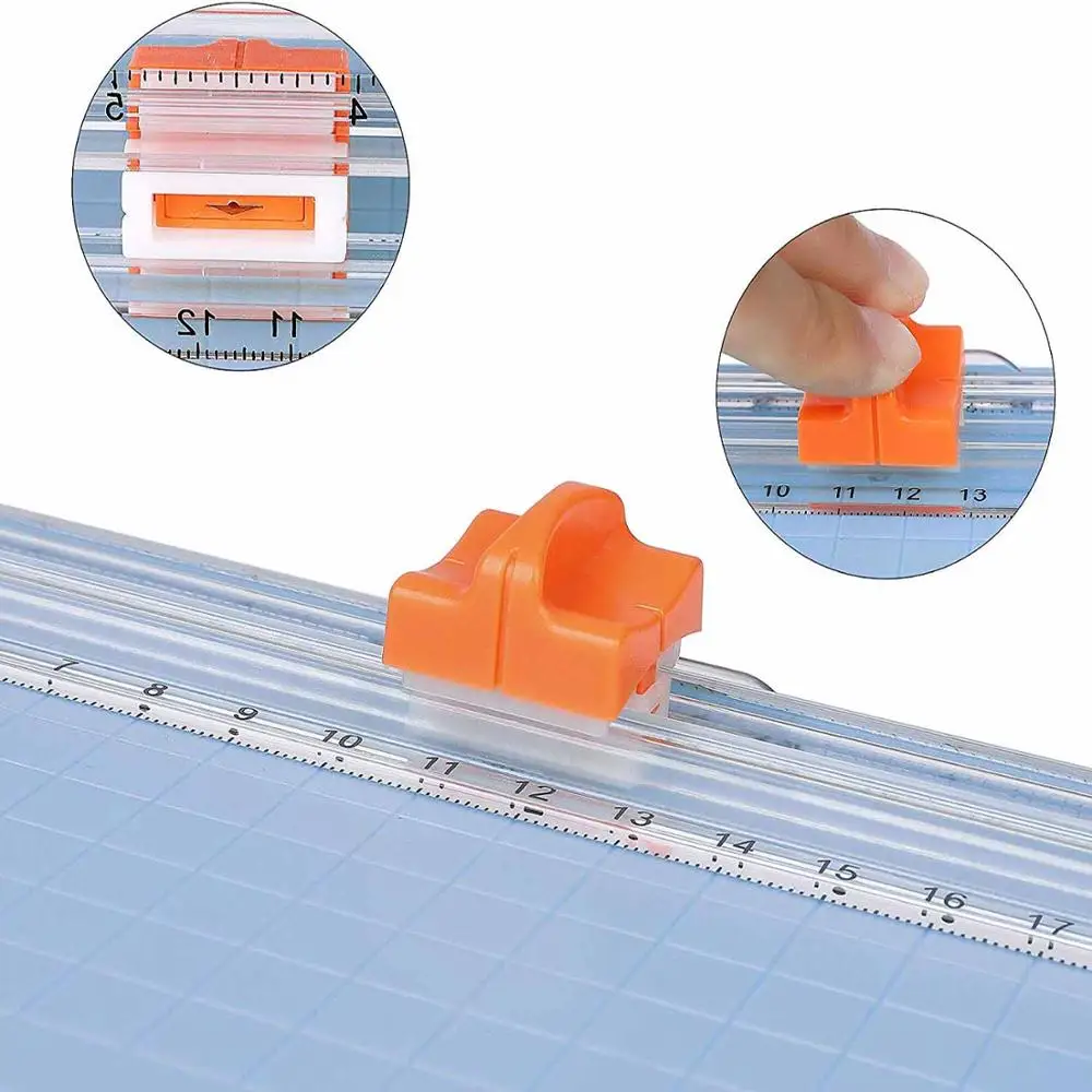 2 шт бумажный триммер гильотина Мини Портативный A4/A5 размер карты резак Фото, скрапбукинг триммер с защитой пальцев линейка-слайд