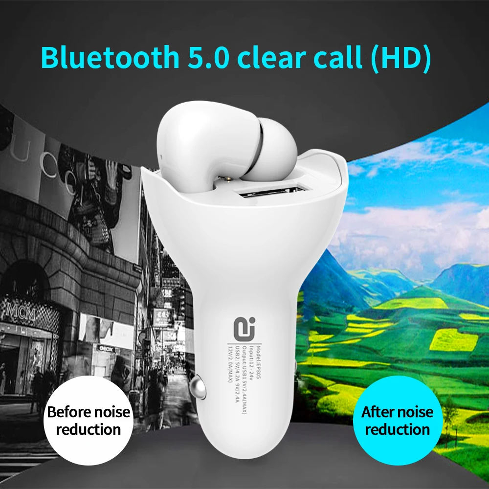 Автомобильная Беспроводная гарнитура Bluetooth 5 0 для вождения специальный вызов