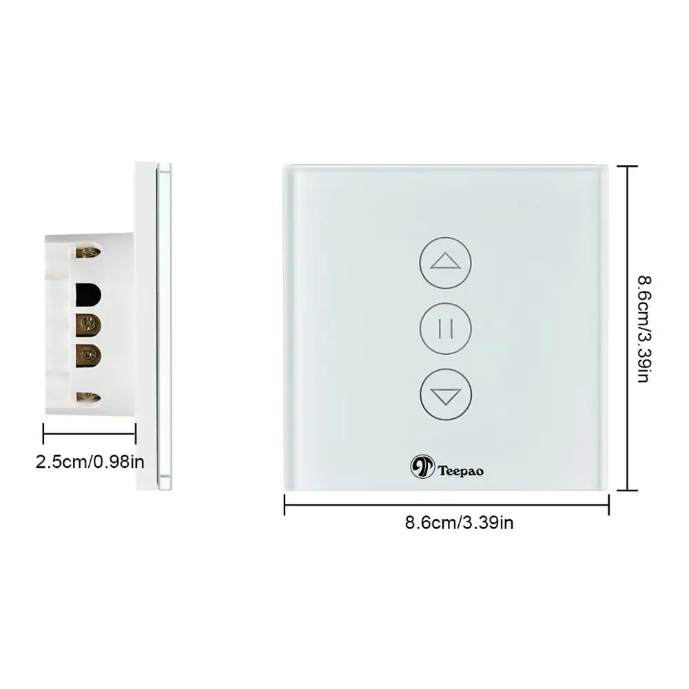 Teekar 3rd/4th Gen WiFi умный занавес переключатель Tuya Fr Электрический моторизованный занавес слепой рольставни работа с Alexa Google Home Teekar 3rd/4th Gen WiFi умный занавес переключатель Tuya Fr Электрический моторизованный занавес слепой рольставни работа с Alexa Google Home