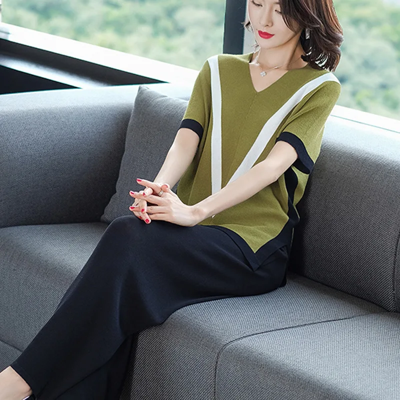 

Very Fairy Fashion Set Elegant WOMEN'S Dress Casual Loose-Fit Korean-style Summer Wear 2019 New Style Two-Piece Set Western Styl