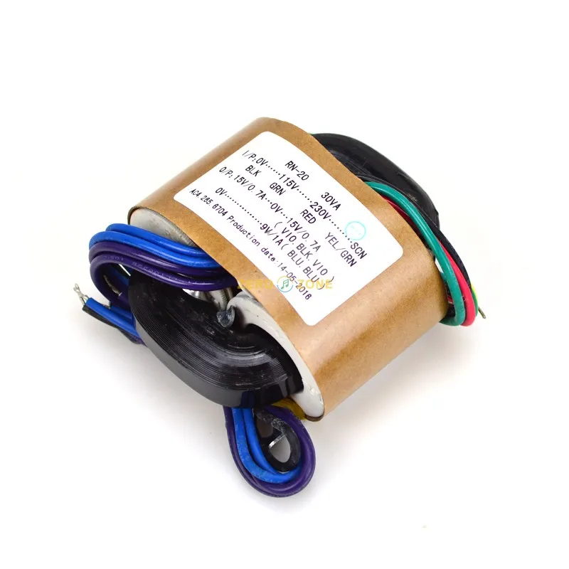 115 V-230 V R Тип трансформатора Чистая медь 30W трансформатор 9-24V Выход для усилителя T1053