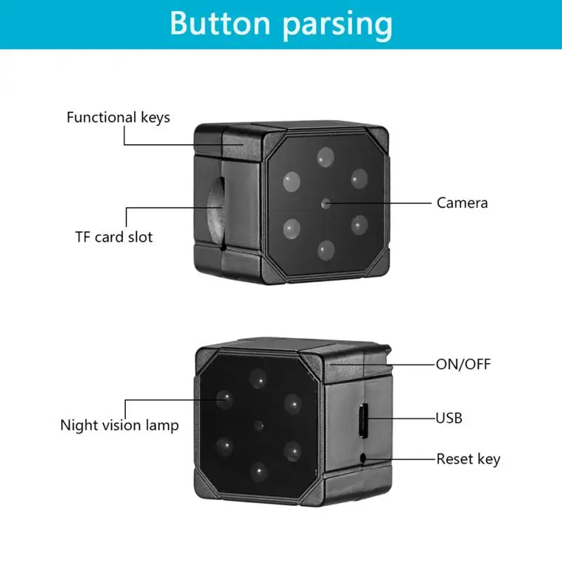  SQ19Mini Camera HD 1080P Sensor Night Vision Camcorder Micro Video Camera DVR DV Motion Recorder Ca