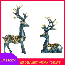 Decoration Ornaments Craft Figurine Store Deer-Shape Artistic Beautiful for Couple Miniature