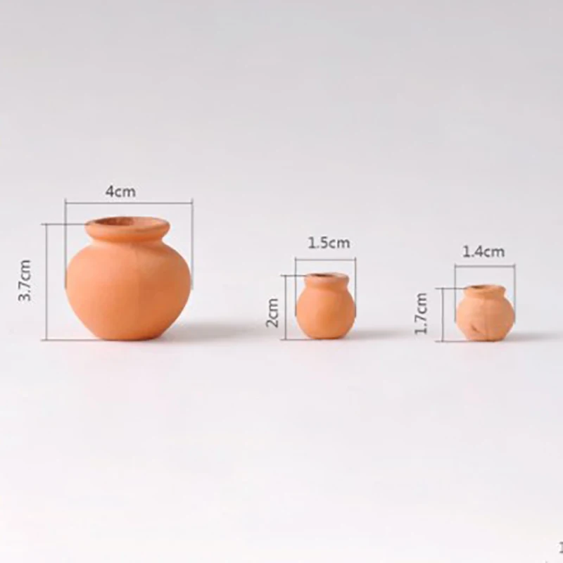 1:12 Dollhouse Miniatures Decora Vase Mini Terracotta Flowers Pot DIY Dollhouse Hf3f87a00a29742d48c8468fdfab27192p