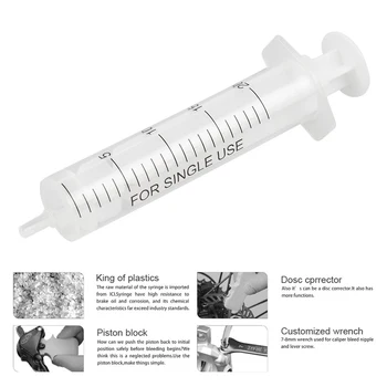 

Universal Bicycle Hydraulic Disc Brake Mineral Oil Bleed Kit Funnel Syringe Oil Stoper Bike Brake Repair Tools Kit Bicycle Parts
