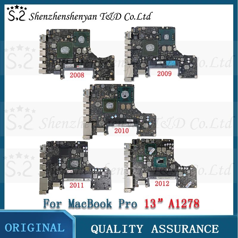 

Laptop A1278 Motherboard For Macbook Pro 13" 820-2327-A 820-2530-A 820-2879-B 820-2936-A 820-3115-B Logic Board 2008-2012 Year
