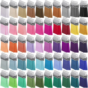 

250Pcs Keychain Tassel 38mm Suede Tassels Coloured Tassel for DIY Keyring Jewellery Making Craft Supplies 50 Colours