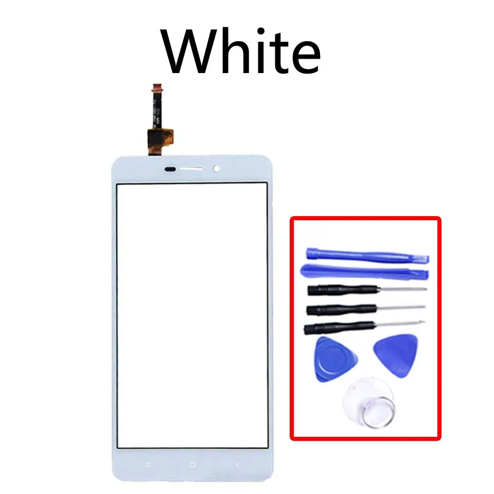 5," для Xiaomi Redmi 3 3S 3X 3Pro сенсорный экран панель сенсорный ЖК-дисплей стеклянная линза Панель дигитайзер Запасные части - Цвет: White-With tool