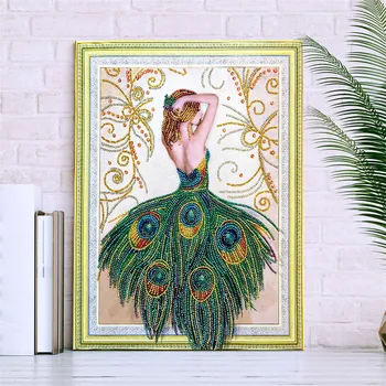 

5D DIY Diamond Painting Character Animal Pattern Special Shape Diamond Cross Stitch Crystal Round Diamond Mosaic