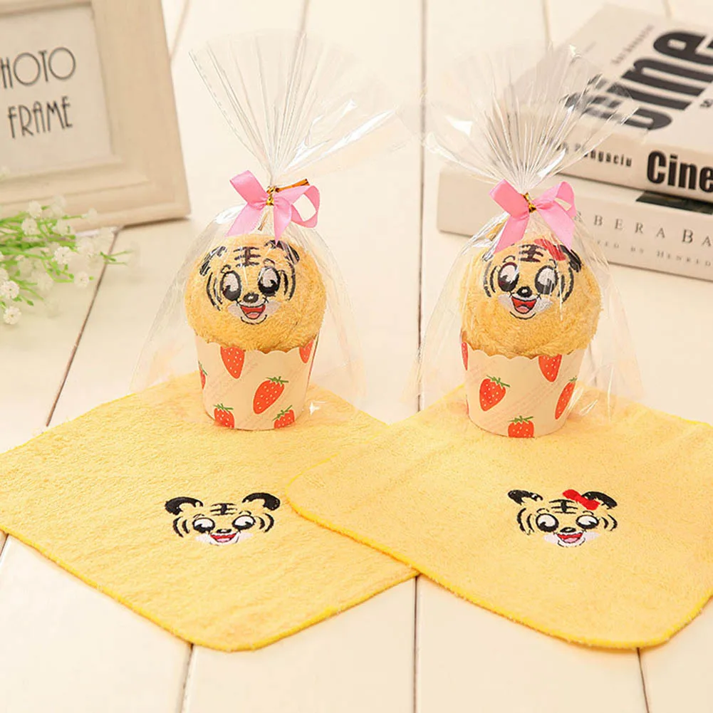 Tiger-1PCS Животное полотенце форма торта подарок мягкий милый для свадьбы День рождения пара C66 - Цвет: Tiger-1PCS