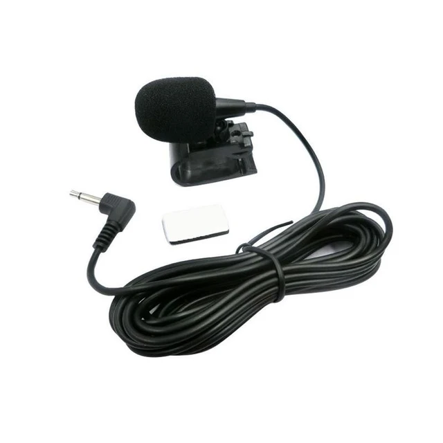 Microphone externe Bluetooth, mains libres, 2.5 mètres, câble à clipser,  3.5mm, Audio, Aux-in, micro Portable pour unité principale d'autoradio -  AliExpress