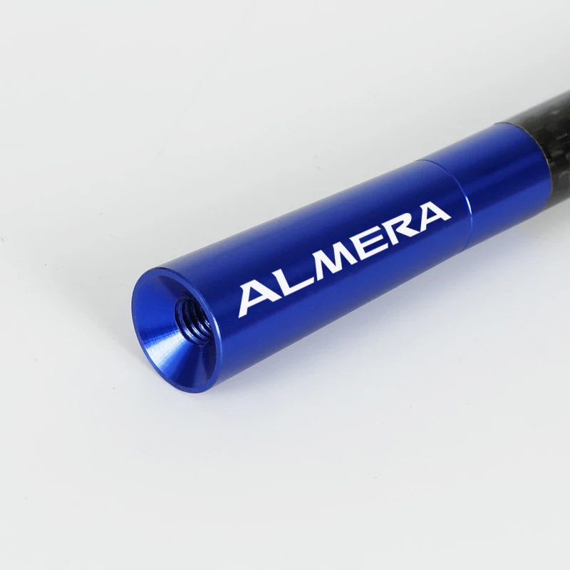 12cm Short Stubby Mast Carbon Fiber Radio Antenna Aerial Nissan Almera G15 N16 Accessories Car Styling