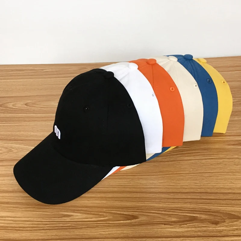 Модные хлопчатобумажные вышитые буквы M бейсбольная Кепка Snapback Кепка s Встроенная кость для мужчин и женщин уникальные кепки