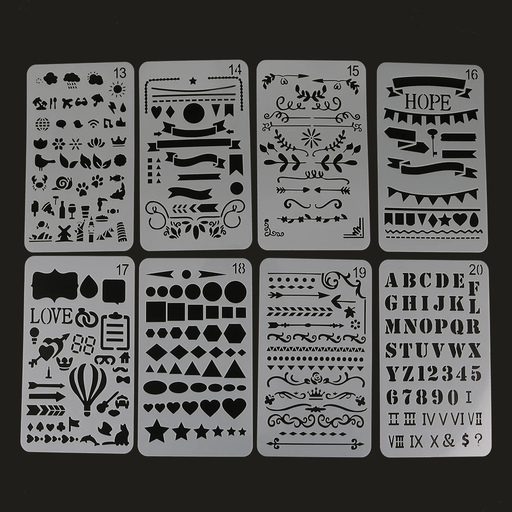 DIY живопись шаблон стены слоев альбом журнал раскраска фотография карты 20 шт. |