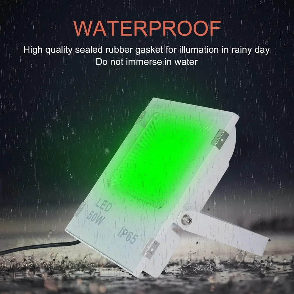 

ICOCO Outdoor RGB LED Floodlight Remote Control 16 Colors 4 Modes Switchable Waterproof for Roads Garden Bridges Billboard
