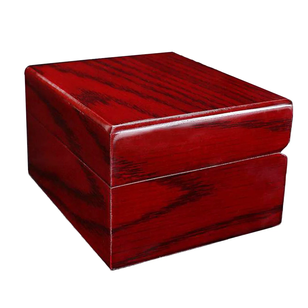 3 шт. коллекция красные деревянные часы в коробке дисплей путешествия ювелирные изделия витрина для хранения