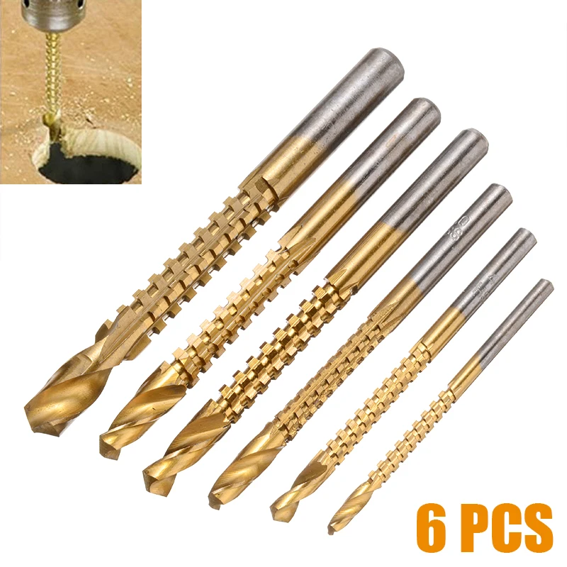 

6pcs Drill Bits Set Woodworking Wood Metal Cutting Hole Saw Tools Metal Drill Bit For Tools Accessories