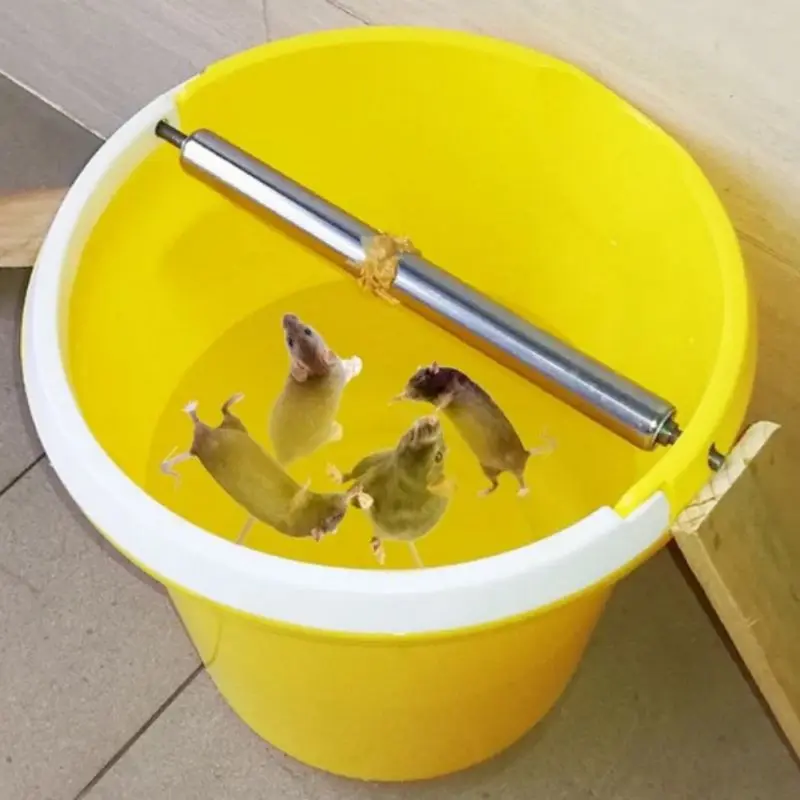 

Auto Mouse Traps Household Pest Mice Control Rodent Bait Killer Stainless Steel Rolling Stick Rat Catcher Catching Mousetrap