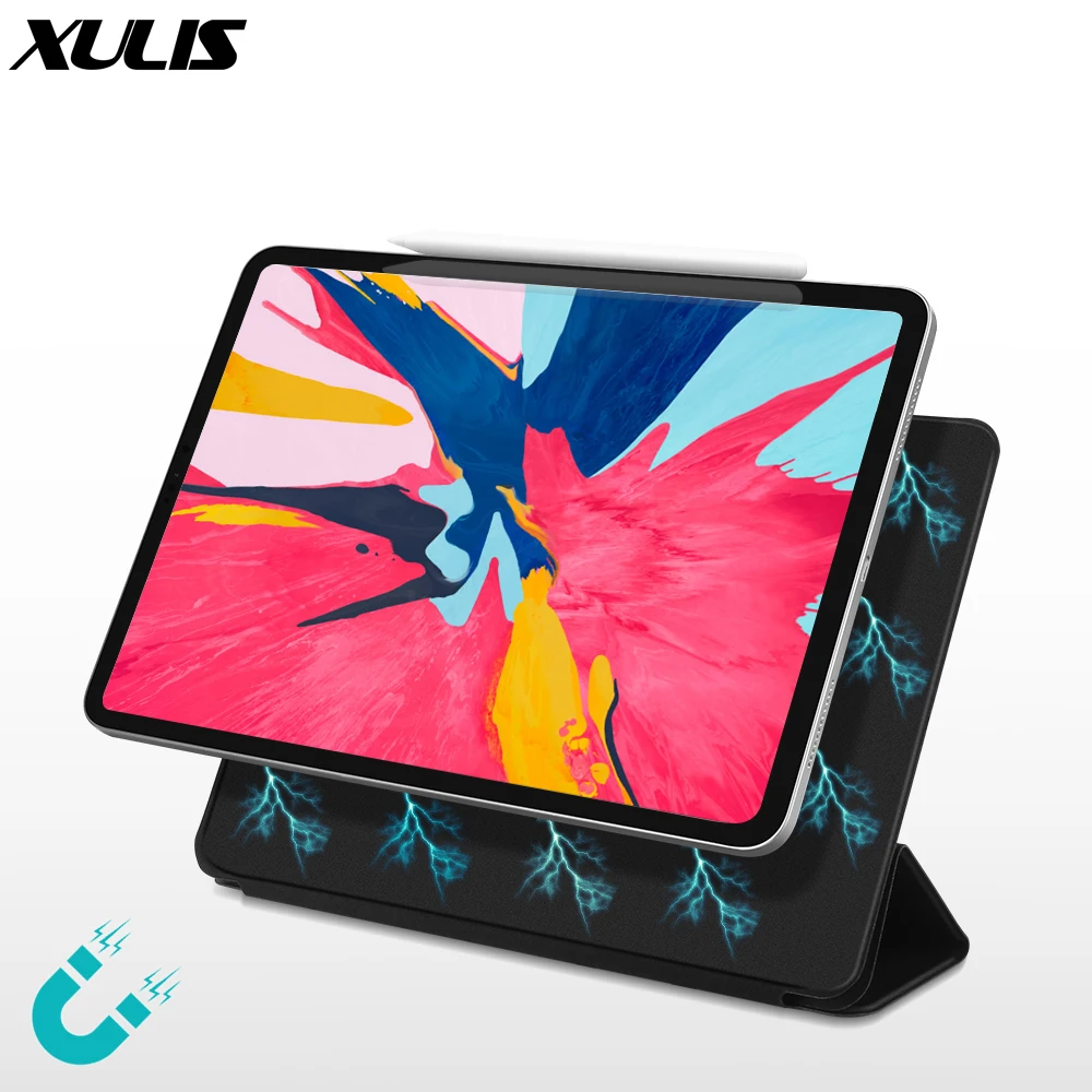 Чехол для ipad Pro 11 дюймов искусственная кожа + ПК жесткий защитный чехол Магнитный