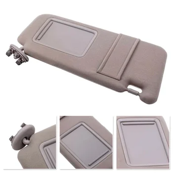 

2pcs Gray Sun Visor Left & Right Car Internal Sunshield Anti-glare Visor For Toyota Camry 2007-2011 With Mirror