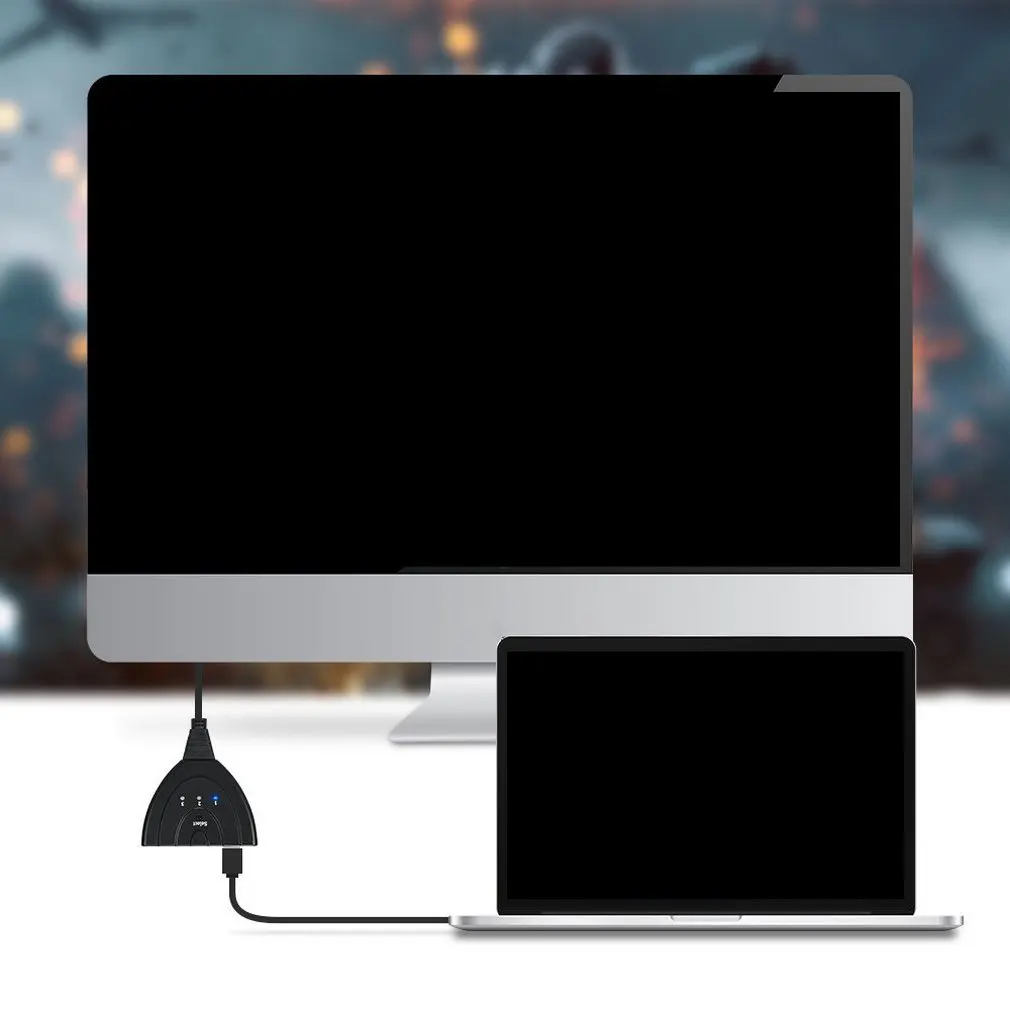 Мини 3 порта HDMI коммутатор 1.4b 4K Коммутатор HDMI сплиттер 1080P 3 в 1 выход порт концентратор для DVD HDTV Xbox PS3 PS4