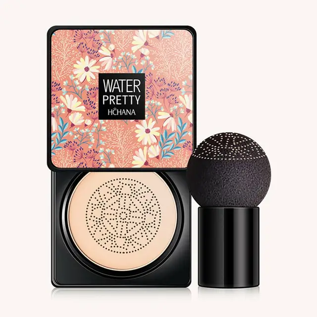 Air Cushion Foundation Mushroom Head CC Cream Concealer Whitening Moisturizing Brighten Face Base Tone Makeup Cosmetic Kосметика B ivory white