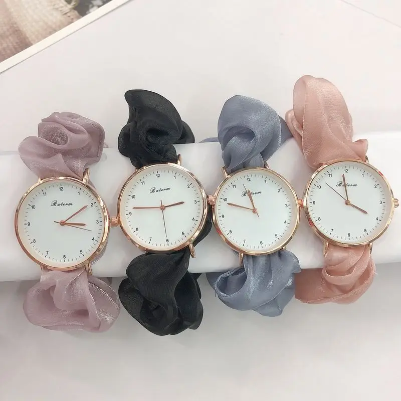 Creative Fashion Ribbon Digital Watch Little Fairy Elegant Personality Student Girl Watch Without Clasp Bracelet Watch