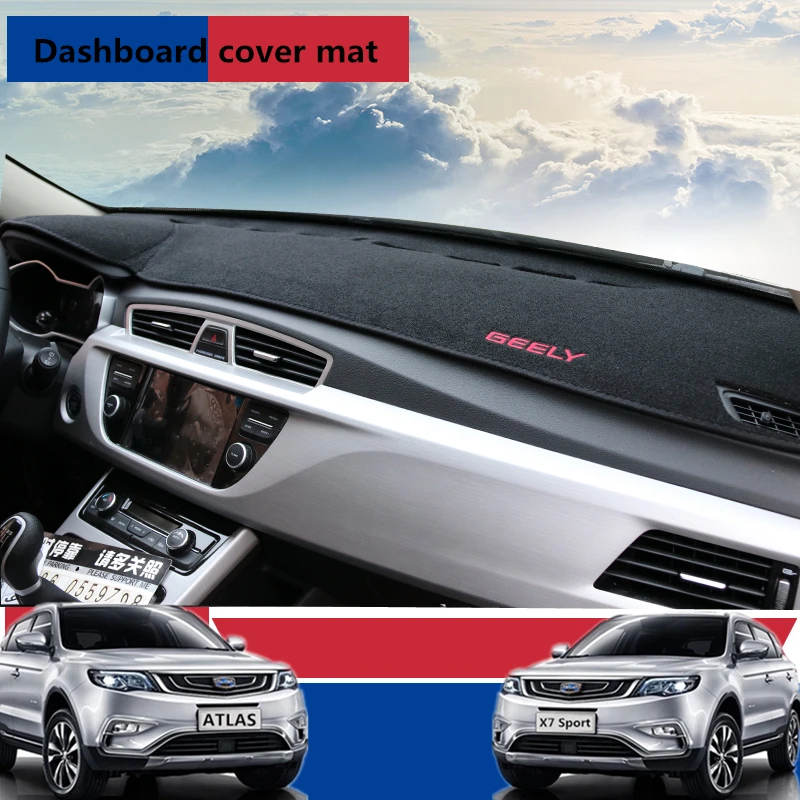 

Dashboard Cover Dash Mat Dashmat For Geely Atlas 2017-2019 X7 sport 2016-2019 Dash Board Cover Pad Sun Shade Carpet