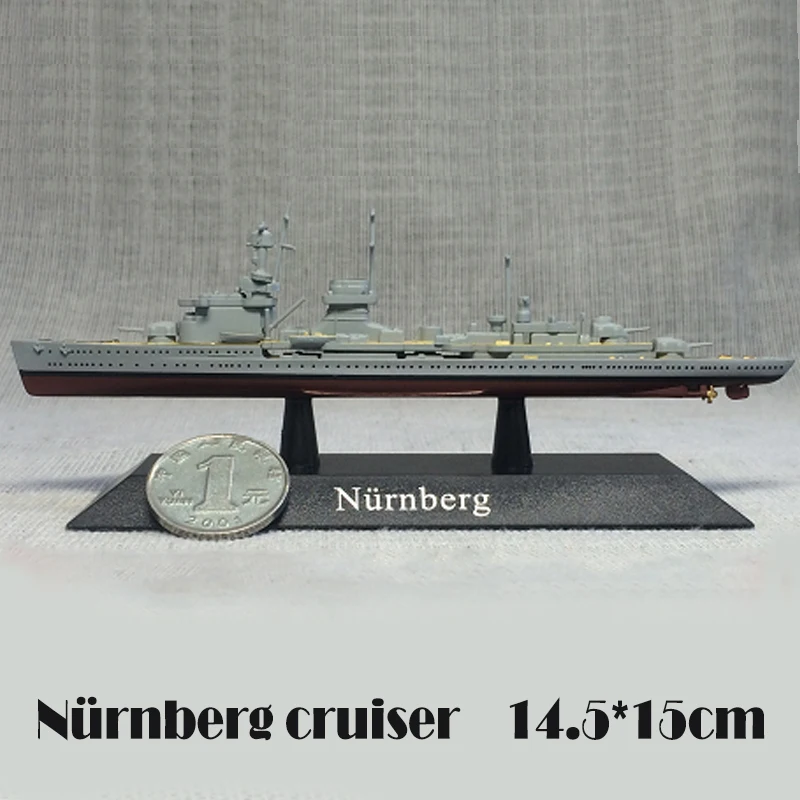 Nurnberg Линкор мир немецкий темно-синий Corvette Cruiser Emden модель 1:1250 11 см статический дисплей Модель подарок на день рождения сувенир - Цвет: Nurnberg
