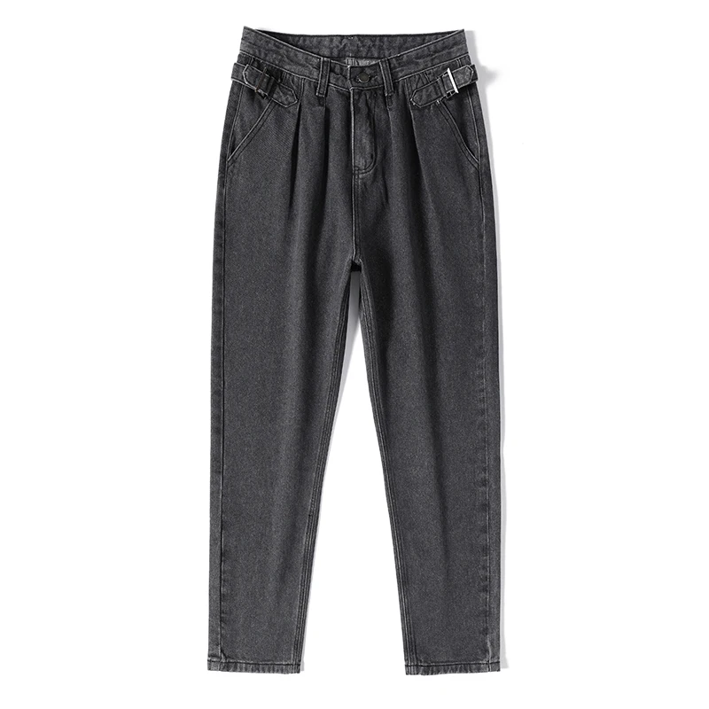 2020 Women's Jeans Mom High Waist Jean Pants Ropa Mujer Female Clothes Regular Solid Loose Pencil Trousers P9323 | Женская одежда