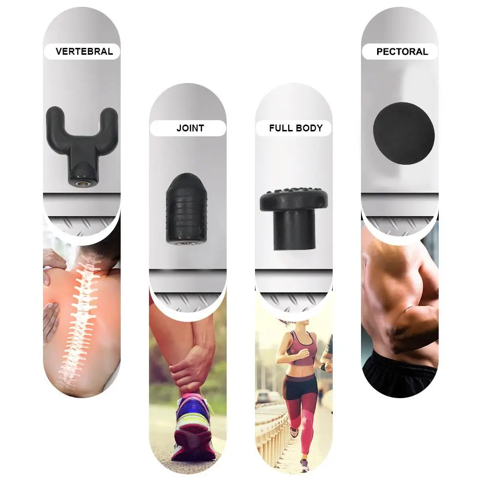 

6 High Frequency Vibrating Muscle Massage Gun Exercising Relaxation Massager High Strength for Whole Body Muscles