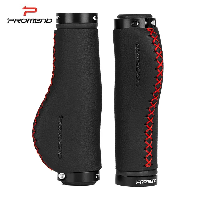 PROMEND велосипедные ручки, велосипедные ручки, Нескользящие, удобные, волокнистые, кожаные, Mtb ручки, велосипедные ручки, велосипедные части