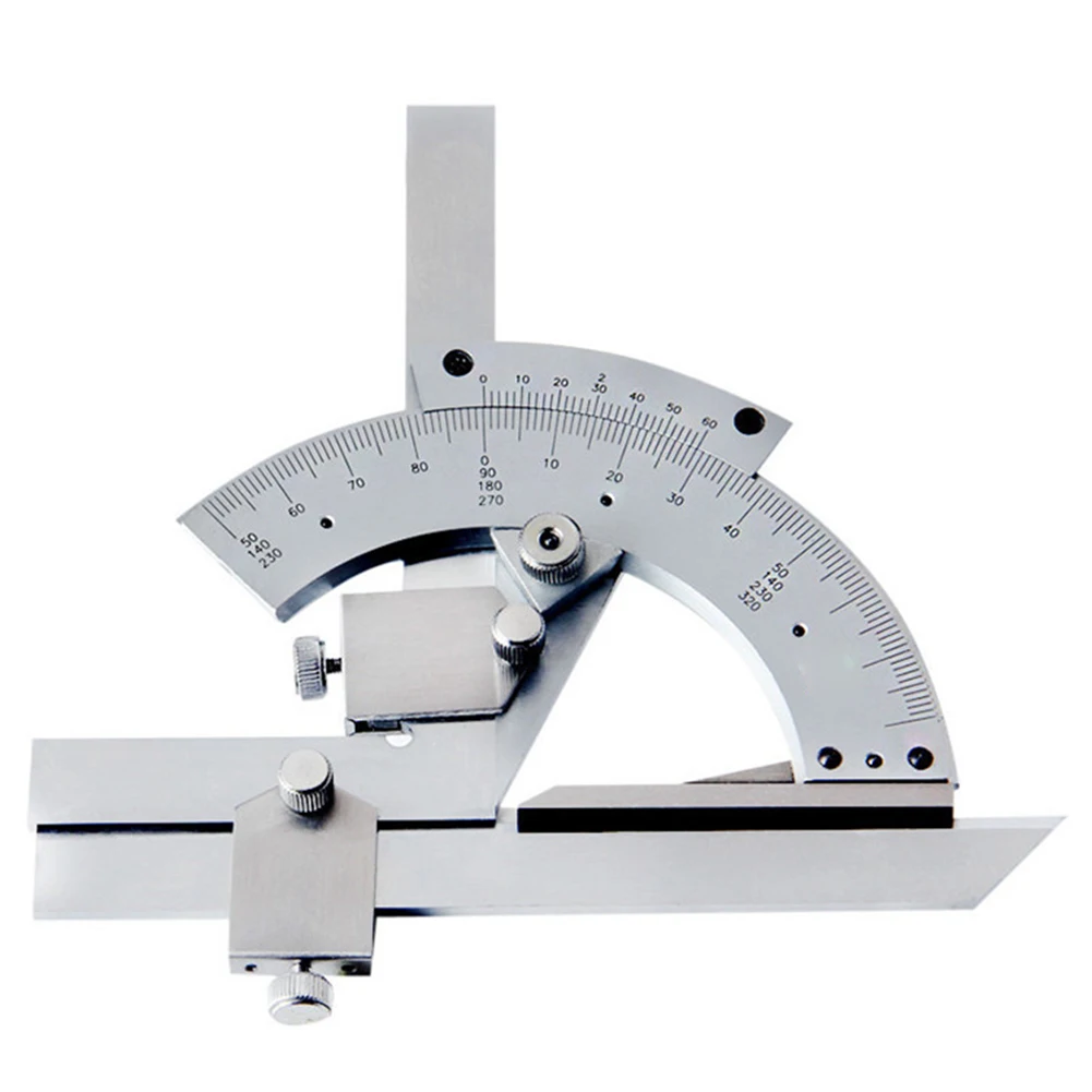 

Universal Bevel Protractor 0-320 Degrees Precision Angle Ruler Measuring Finder Ruler Adjustable Vernier Protractor Top Quality
