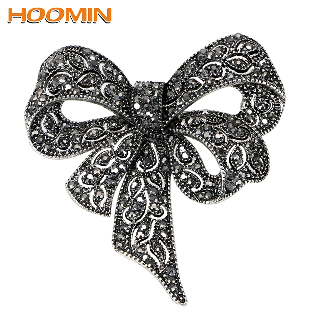 Стразы броши в форме банта винтажная булавка модные ювелирные изделия из сплава