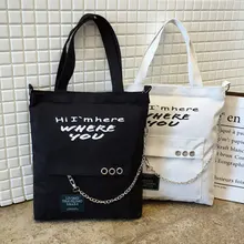 Стиль INS Холщовая Сумка на плечо в Корейском стиле Студенческая сумка на плечо