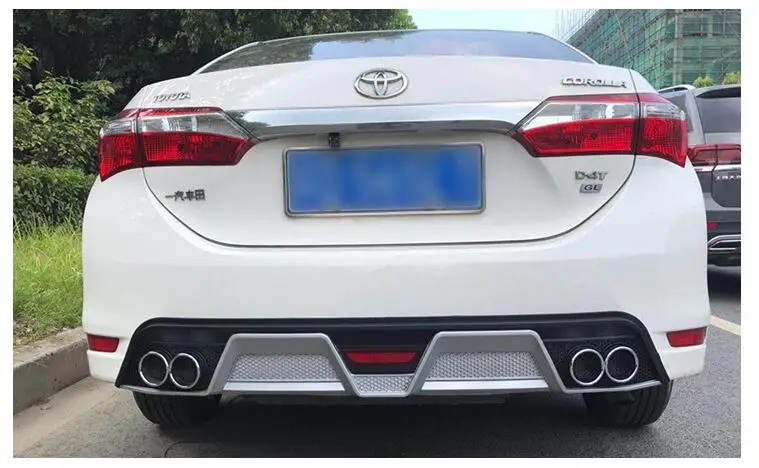 Для Corolla Body kit спойлер- для Toyota Corolla GS ABS задний спойлер передний бампер диффузор защитные бамперы