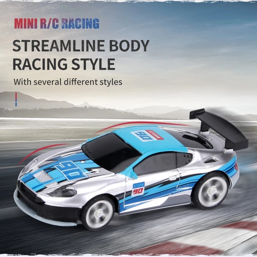 1:58 MINI RC Car Remote Control Racing Car PVC Cans Pack Machine Drift-Buggy with Bluetooth Radio Controlled Toy for Kids