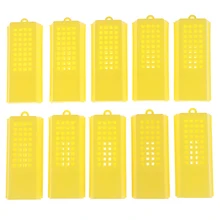 10 шт./лот Профессиональный клетка для пчелиной матки Ловец пластиковый для пчеловодства путешествия Butler 7,9 см x 3,6 см x 1,4 см