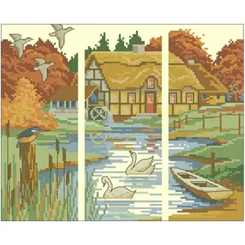 

Beautiful autumn patterns Counted Cross Stitch 11CT 14CT DIY Cross Stitch Kits Embroidery Needlework Sets home decor