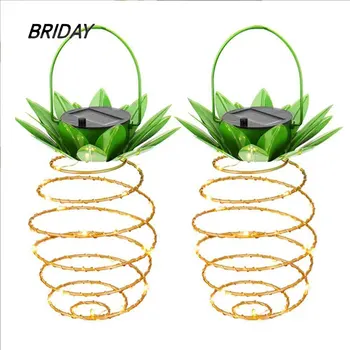

solar light outdoors Garden Lights lamp led outdoor decoration Pineapple Shape Hanging Waterproof Fairy Night Lights Iron Wire