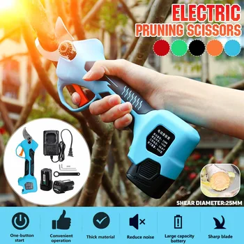 

Meigar 16.8V 500W 25mm Cordless Electric Rechargeable Lithium Pruning Shears Secateur Branch Cutter Electric Fruit Pruning Tool