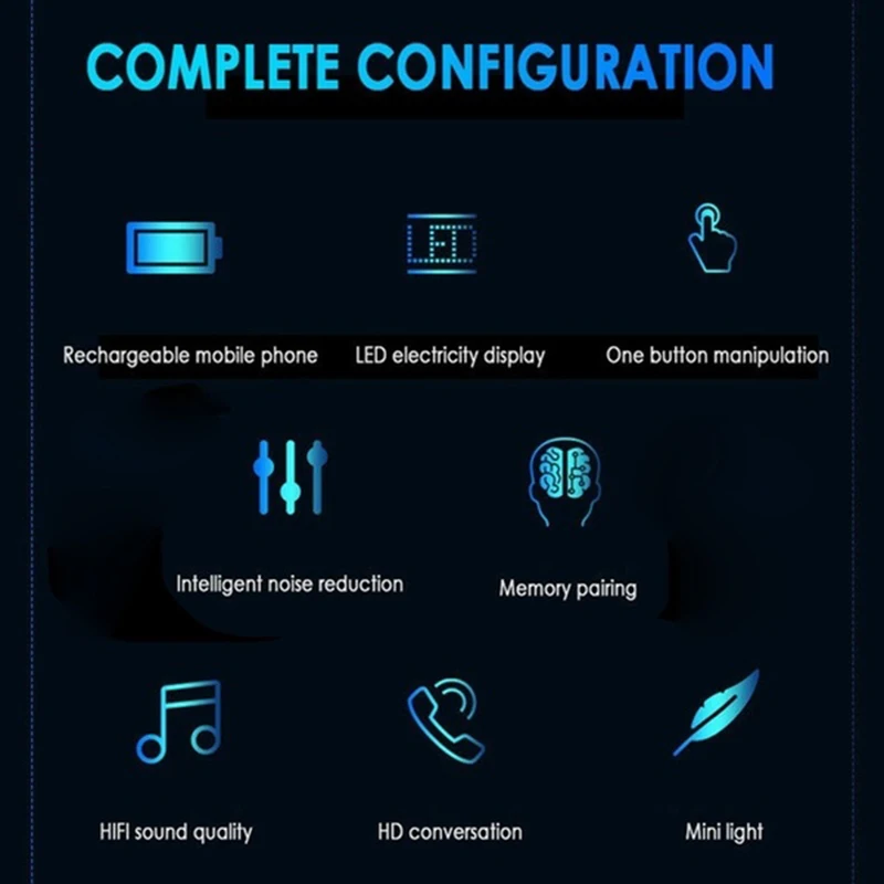 IPX7 Wireless Headphones TWS Bluetooth 5 0 Wireless Earphones 2000mAh 2020 In Ear Noise Canceling Bluetooth Earphone