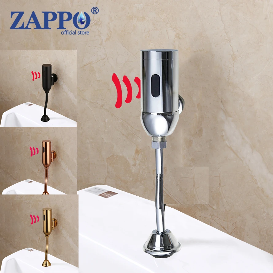 ZAPPO Urinal Bathroom Accessorie Toilet Automatic Flush Valve Sensor