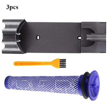 

3x Wall Mount Bracket Pre Filters Kit For Dyson V7 V8 Handheld Vacuum Cleaner For Homes With Pets And Allergy Sensitivities