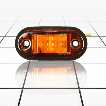 

12V / 24V 2 LED Side Marker Lights Lamp For Car Truck Trailer E-marked Amber