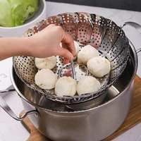 Folding Dish Steam Stainless Steel Food Steamer Basket 2