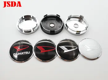 

4pcs 56mm or 60mm Daihatsu logo car emblem Wheel Center Hub Cap Rim refit badge cover decoration sticker styling
