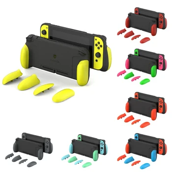 

GripCase Protective Case Snap Trigger Plus Grip Case with Replaceable Grips For Switch Nintendo NS joy con Cover