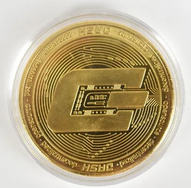 gold dash 1 шт. горячая Распродажа дешевая Золотая монета Биткоин с пластиковой оболочкой битная монета BTC криптовалюта физическая металлическая монета для сортировки - Цвет: gold dash