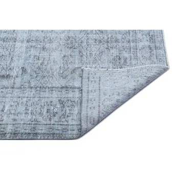

Handmade Gray Vintage Overdyed Turkish Area Rug 179x276 Cm-5'10''X9'1''